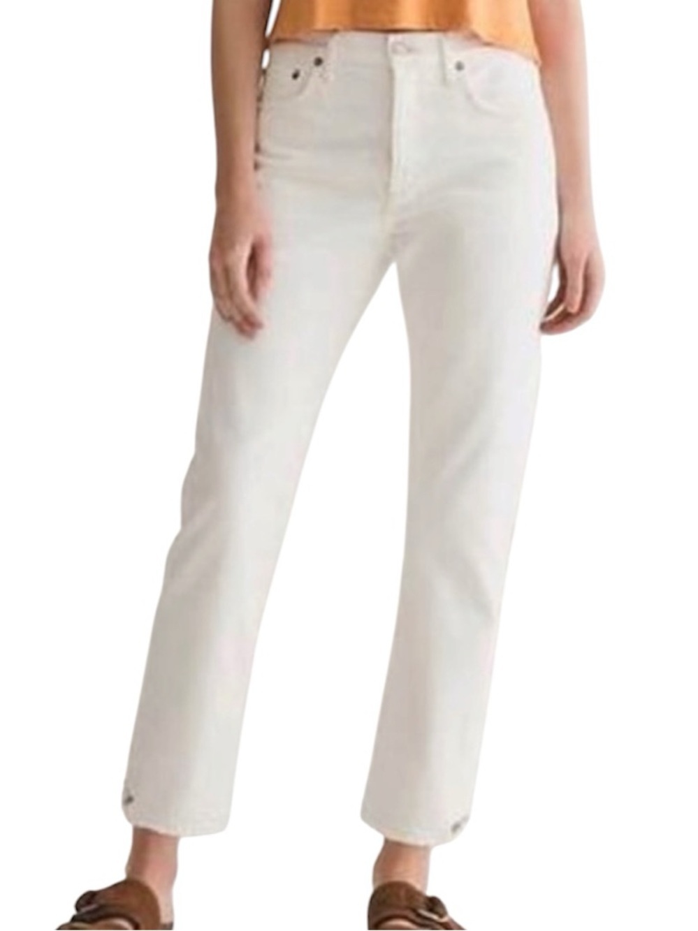 Agolde Parker Easy Straight Jeans Cut Off Hem